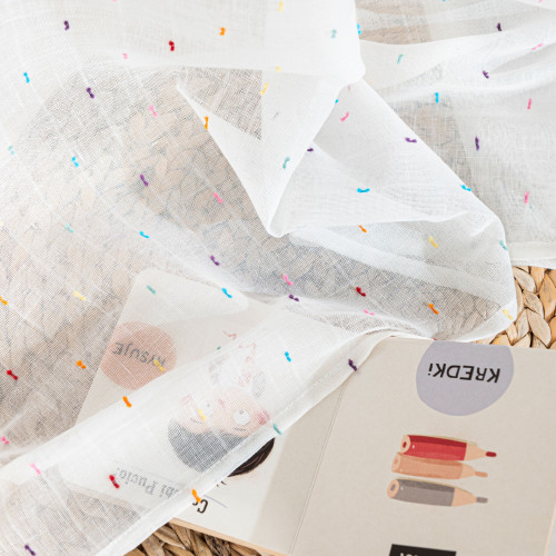 Firana do pokoju dziecka dziewczynki na przelotkach 140x250 cm 