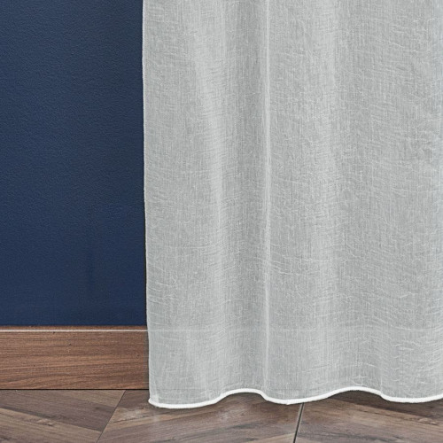 Firanka markizeta kreszowana z ołowianką, kolor szary, wysokość  295 cm, Safona - sprzedawana na metry