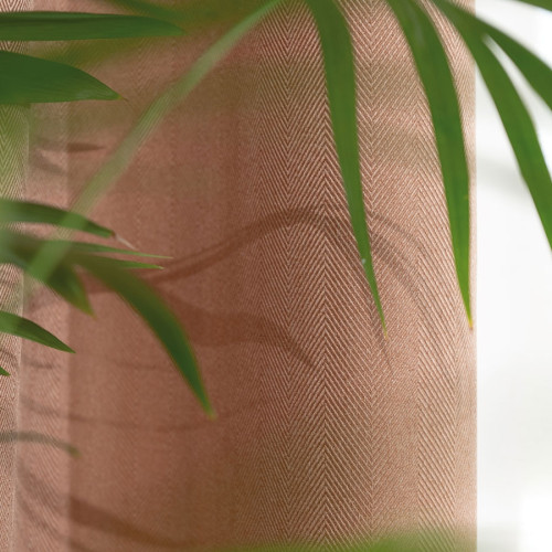 Materiał na zasłony Jodełka, kolor ciemny beżowy, wysokość 300 cm - sprzedawany na metry