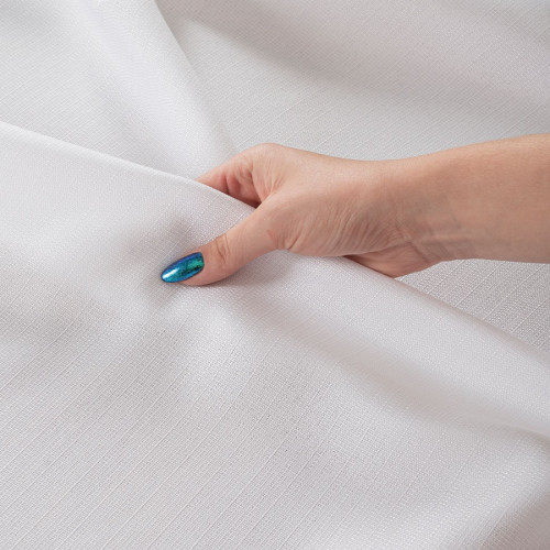 Materiał wodoodporny na  obrusy lub zasłony, wysokość 300 cm, kolor biały, Aruba - sprzedawany na metry