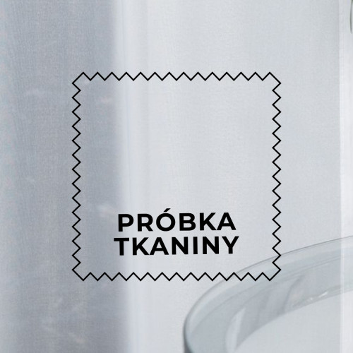 Próbka firany woal trudnopalny 000101 kolor biały