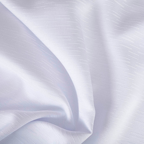 Wodoodporny materiał z teksturą na obrusy lub zasłony, kolor biały, szerokość 165 cm - sprzedawany na metry