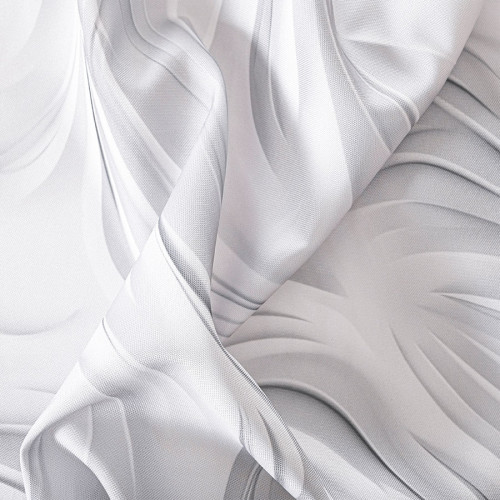 Wodoodporny materiał na obrusy lub zasłony, drukowany  w odcieniu szarości z delikatnym efektem 3D, szerokość 160 cm,  Calm - sprzedawany na metry