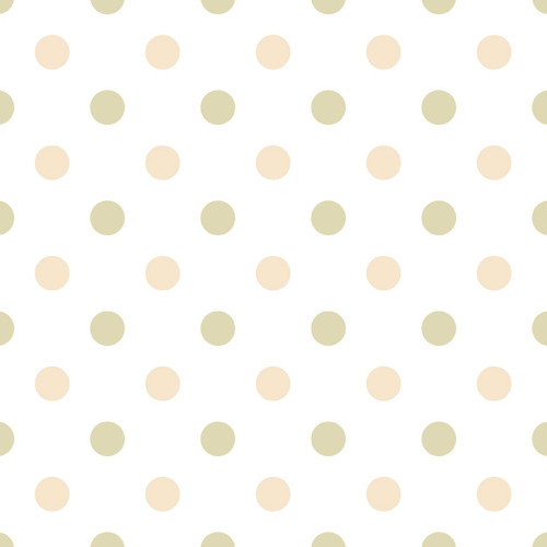 Tkanina zasłonowa, z delikatnym nadrukiem w kolorze pastelowy oliwkowy, szerokość 150 cm, Kropki - sprzedawana na metry