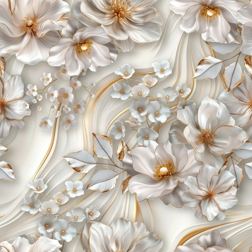 Welwetowy materiał na zasłony z kolorowym nadrukiem 3D, szerokość 150 cm, Goldris - sprzedawany na metry