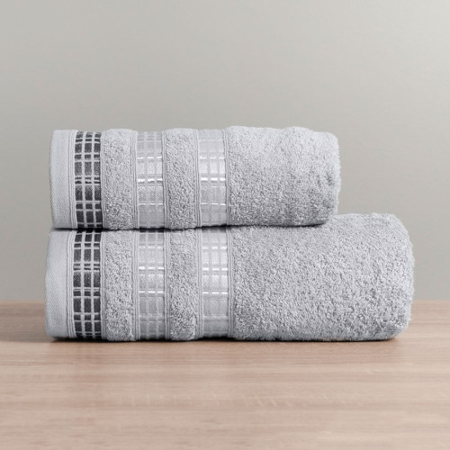 Szary ręcznik frotte Luxury