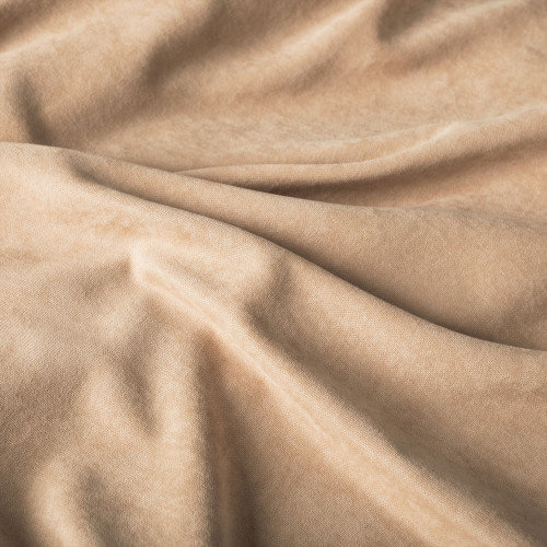 Welurowy materiał na zasłony, kolor beżowy, wysokość 300 cm, Milas - sprzedawany na metry