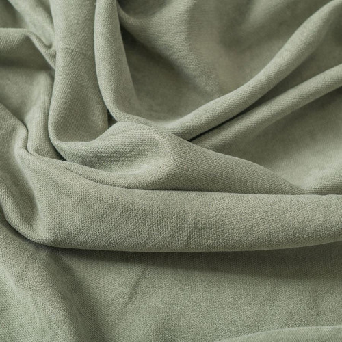 Welurowy materiał na zasłony, kolor szaro-zielony, wysokość 290 cm, Milas - sprzedawana na metry