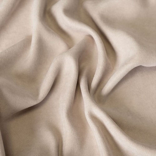 Welurowy materiał na zasłony kolor chłodny jasny beżowy wysokość 300 cm, Milas - sprzedawany na metry