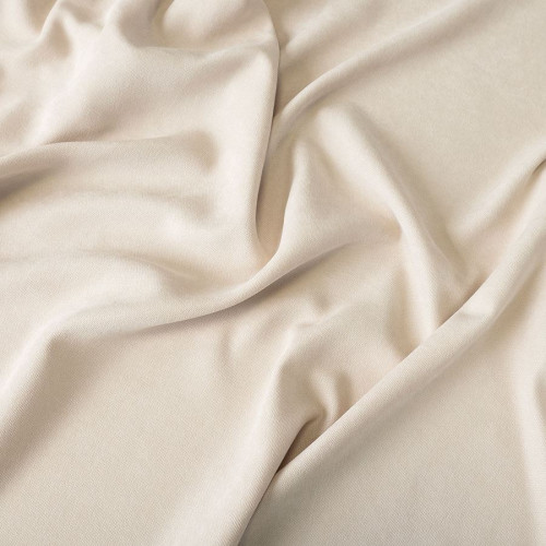 Welurowy materiał na zasłony, kolor jasny ciepły beżowy, wysokość 300 cm - sprzedawany na metry