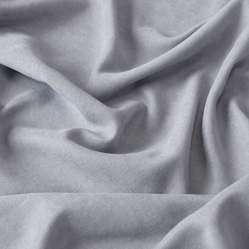 Welurowy materiał na zasłony, kolor pastelowy szary, wysokość 300 cm, Milas - sprzedawana na metry