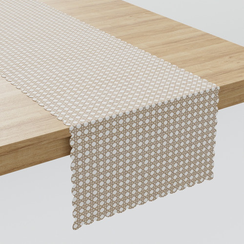 Brązowy bieżnik wodoodporny, rozmiar 38x160cm