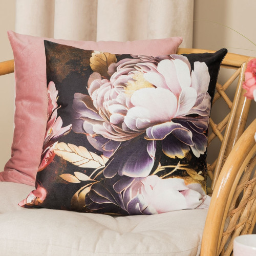 Dwustronna, dekoracyjna poszewka welwetowa Brita w rozmiarze 40x40 cm, kolor różowy