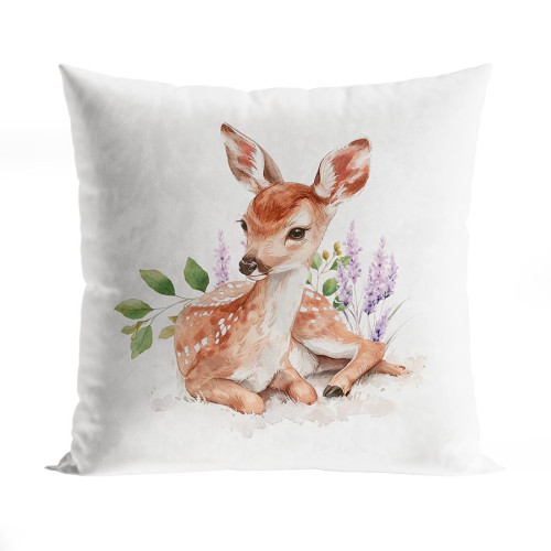 Poszewka welwetowa do pokoju dziecka Sarenka, rozmiar 40x40 cm