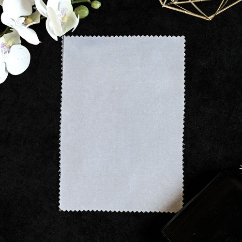 Próbka firany z woalu EKO z przędzy pochodzącej w 100%  recyklingu, 068264, kolor biały