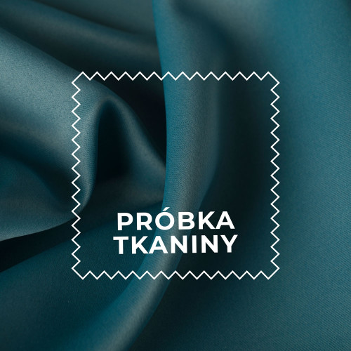 Próbka tkaniny zaciemniającej 85% TD0015 typu blackout, kolor 228 petrol