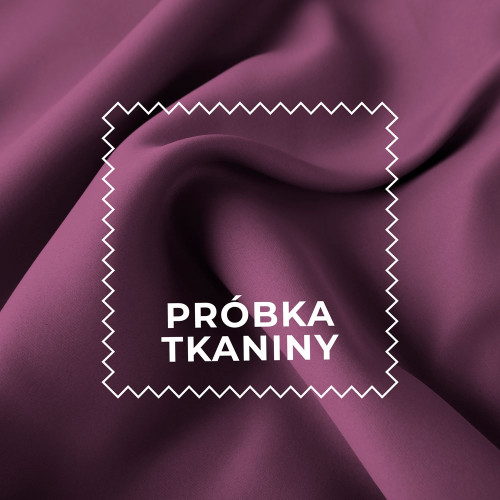 Próbka tkaniny zaciemniającej 85% TD0015 typu blackout, kolor 821 fioletowy jagodowy
