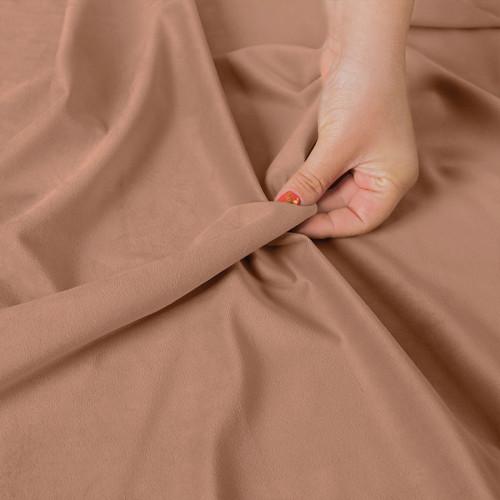 PREMIUM ALLURE Ekskluzywna tkanina zasłonowa na metry Velvet, wysokość 280 cm, kolor kremowy  