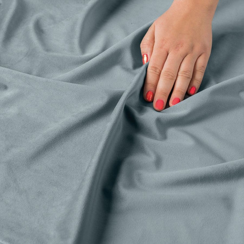 Ekskluzywna tkanina zasłonowa Velvet, wysokość 300 cm, kolor popielaty - sprzedawana na metry