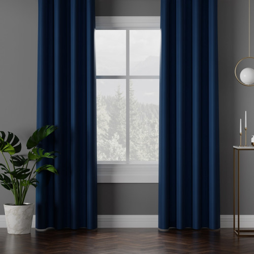 Zasłona zaciemniająca na tunelu kolor granatowy Dona 