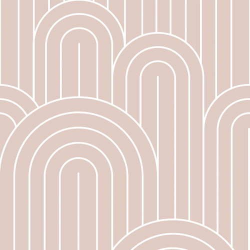 Tkanina zasłonowa zadrukowana, kolor pastelowy róż, szerokość 145 cm, Afrodyta - sprzedawana na metry