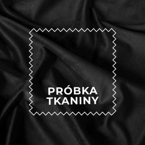 Próbka tkaniny Premium Allure, kolor czarny z kolekcji Velvet