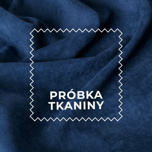 Próbka tkaniny Milas kolor 037 ciemny niebieski
