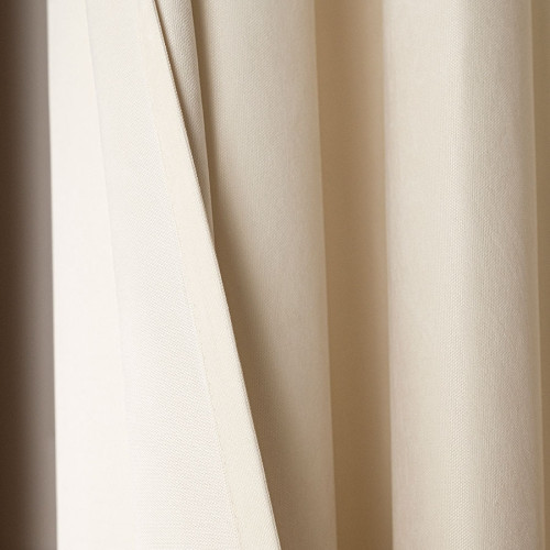 Zasłona gotowa welurowa na taśmie kolor ciemny kremowy 140x250 cm Milas