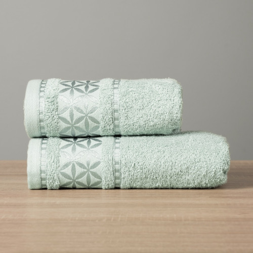 Miętowy ręcznik bawełniany Paola