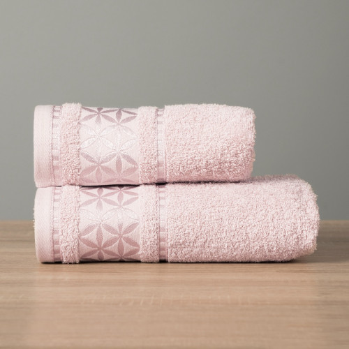 Różowy ręcznik bawełniany Paola