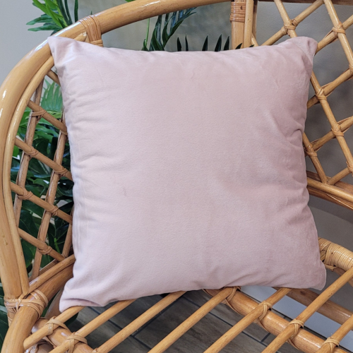 Poszewka welwetowa kolor jasny różowy Velvi