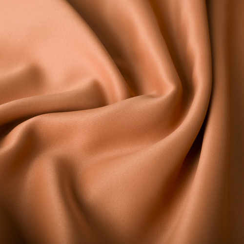 Zaciemniający materiał na zasłony typu blackout, wysokość 280 cm, kolor ciemny pomarańczowy - sprzedawany na metry