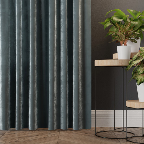 Zasłona welwetowa niebieska na tunelu Velvi