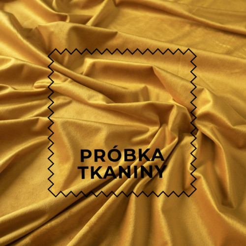 Próbka tkaniny Velvi kolor 019 szafranowy