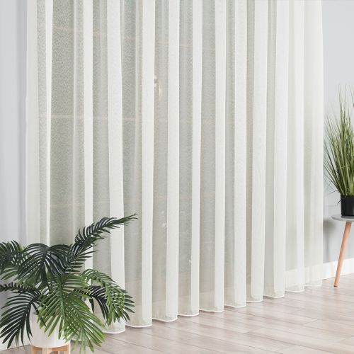 Kremowa firanka na markizecie gładka, wysokość 330 cm, 000433 - sprzedawana na metry