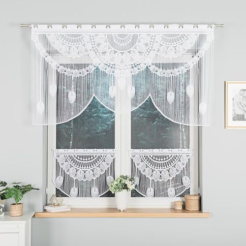 RANI Makrama żakardowa gotowa, szerokość 160 x wysokość 90cm