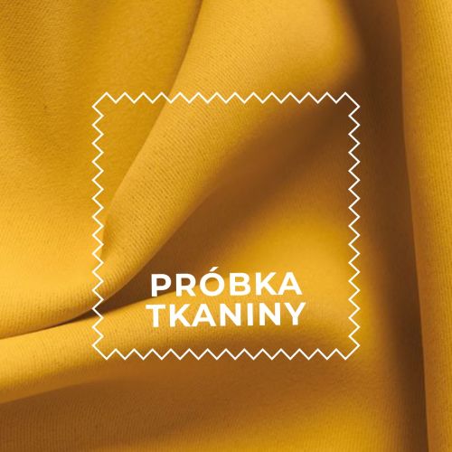 Próbka tkaniny kolor żółty Dona