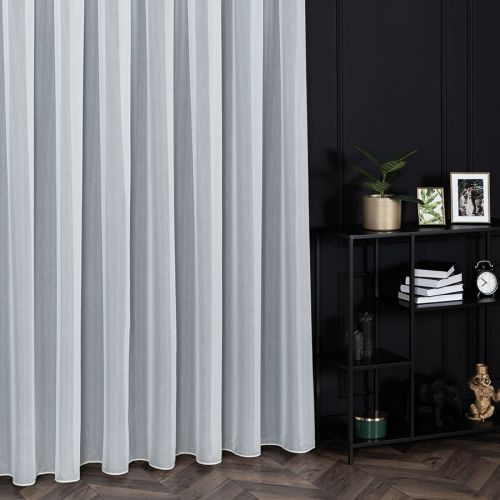 PREMIUM ALLURE Firanka na metry z ołowianką Gajana, wysokość 300 cm, kolor biały
