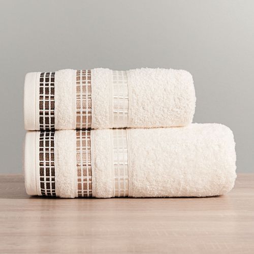 Kremowy ręcznik frotte Luxury