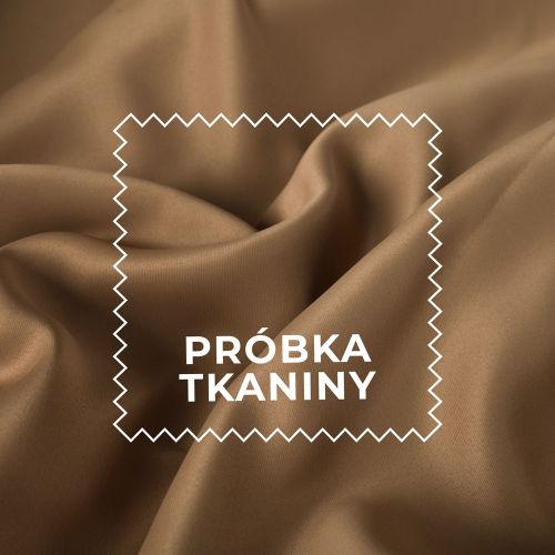 Próbka tkaniny zaciemniającej 85% TD0015 typu blackout kolor 053 ciemny camelowy