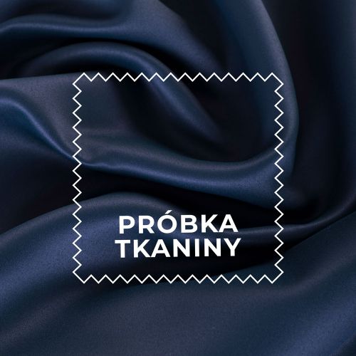Próbka tkaniny DONA typu blackout kolor 106 ciemny niebieski