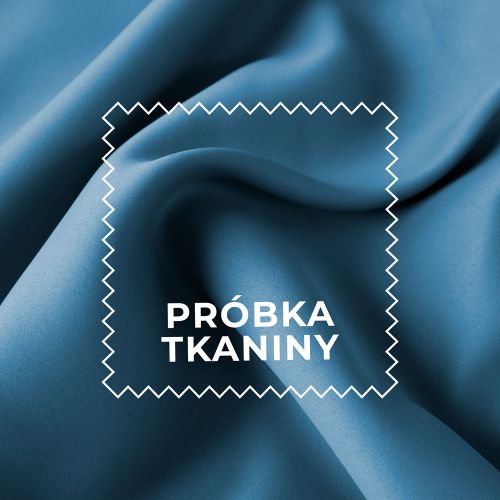 Próbka tkaniny DONA typu blackout kolor 297 niebieski
