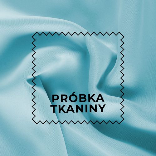 Próbka tkaniny DONA typu blackout kolor 312 błękitny niebieski