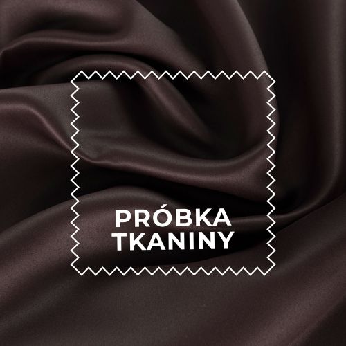Próbka tkaniny DONA typu blackout kolor 322 ciemny brązowy