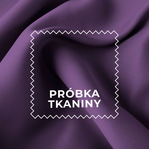 Próbka tkaniny DONA typu blackout kolor 683 fioletowy