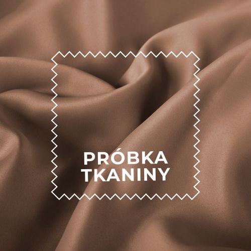 Próbka tkaniny DONA typu blackout kolor 807 ciepły brązowy