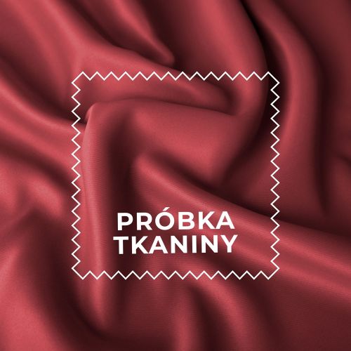 Próbka tkaniny zaciemniającej 85% TD0015 typu blackout, kolor 837 jasny czerwony