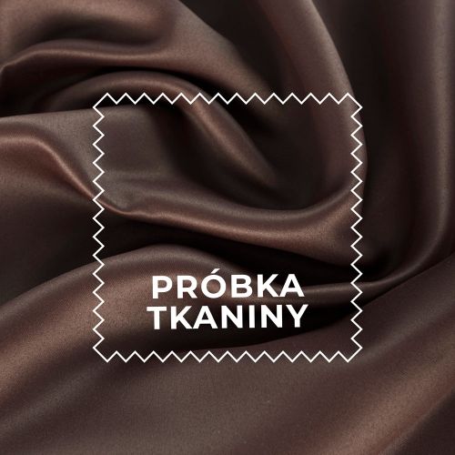 Próbka tkaniny DONA typu blackout kolor 839 ciemny ciepły brązowy