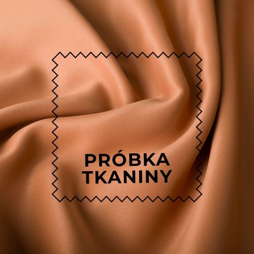 Próbka tkaniny DONA typu blackout kolor 841 ciemny pomarańczowy