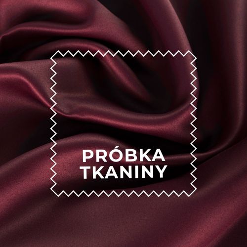 Próbka tkaniny DONA typu blackout kolor 845 bordowy